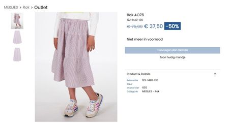 Fab midi a line skirt for girl age 6 (116cm)