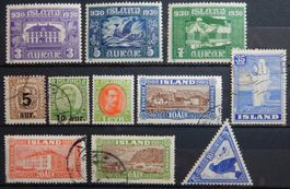 Island ex. Kat. 104-195 */gest. 1921/38 Kat. 57 Euro