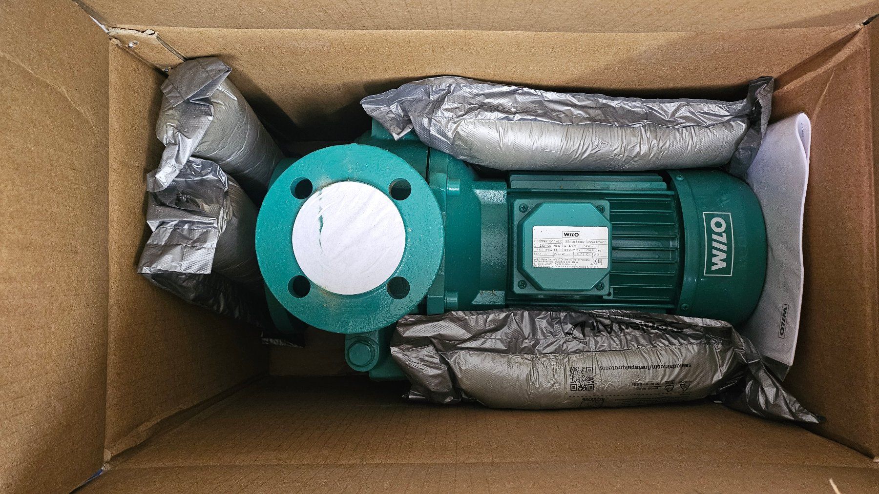 Wilo Riscaldamento: WILO Blockpumpe Typ BM40/210-1, 1/4-S/C – Nuovo e nell'imballaggio originale da Breitenbach venduto da Cycron_GmbH