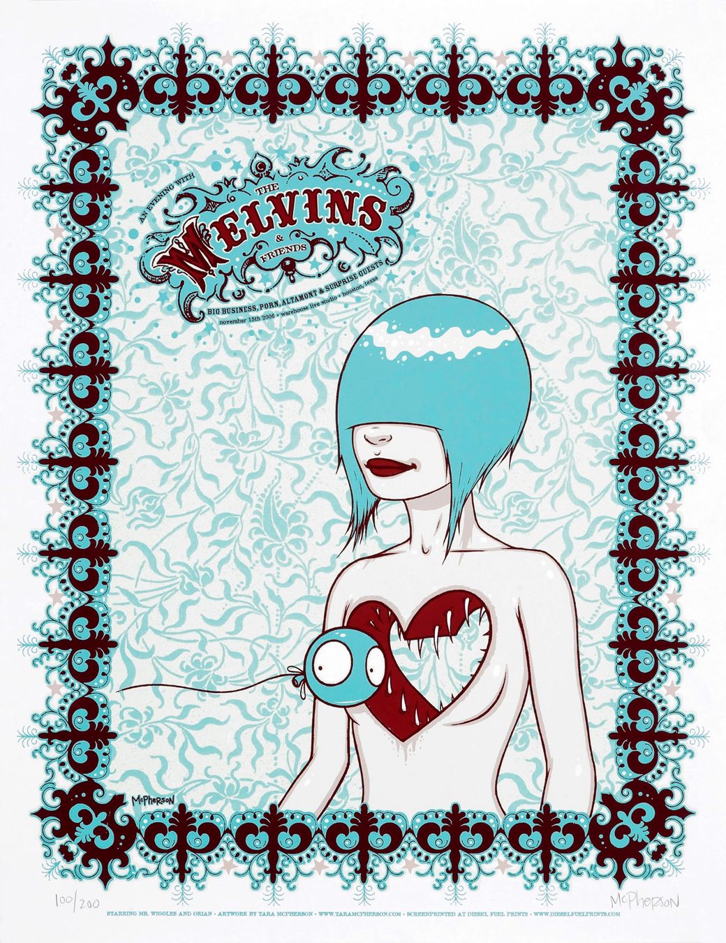 Foto & Immagini: TARA McPHERSON - MELVINS PINK + BLUE VARIANT - SIEBDRUCK – Nuovo (secondo la descrizione) da St. Gallen venduto da kobayashi-maru 1
