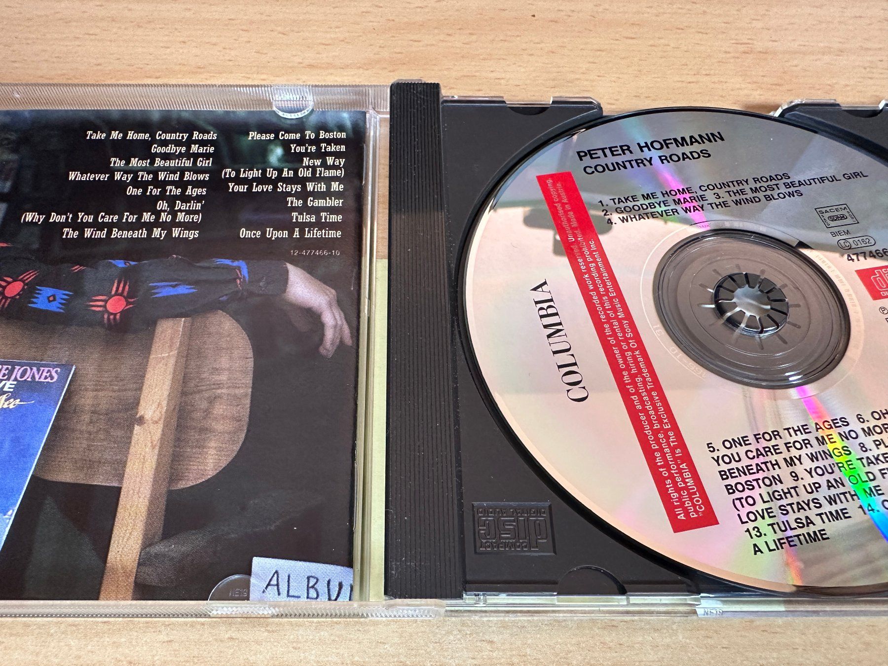CD: Peter Hofmann – Country Roads – Usato da Rikon im Tösstal venduto da Alpenmutz 2