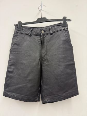 Schott Leather Shorts – Vintage – Thick Black Leather Shorts