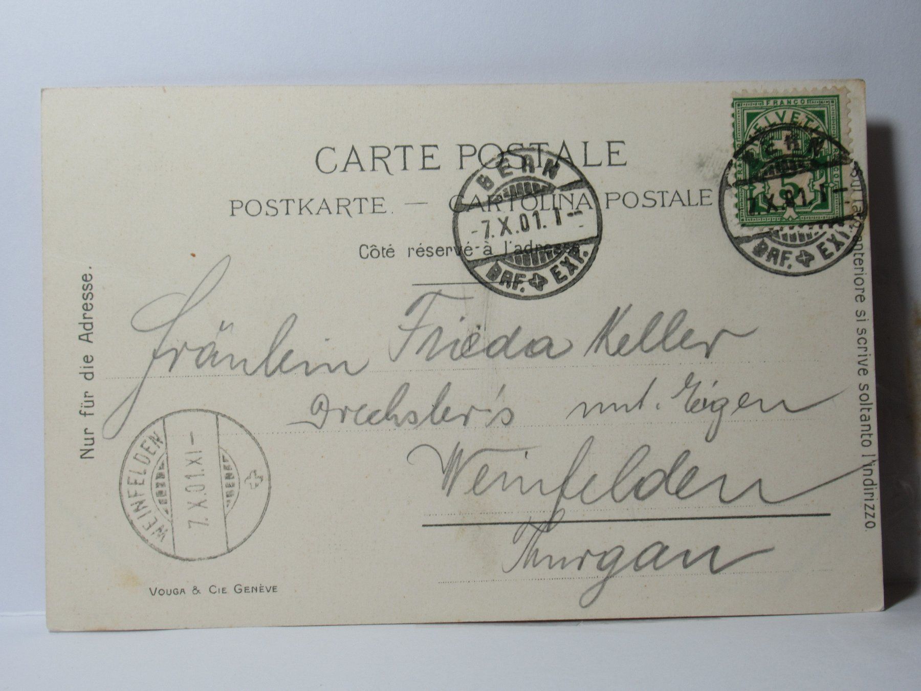 Cartoline postali: Mürren 1901 – Usato da Grenchen venduto da Bluemchen1900 1