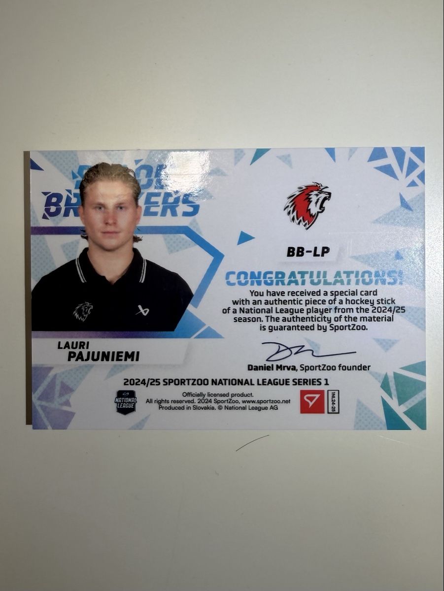Sportzoo Carte collezionabili: Lauri Pajuniemi - Blade Breakers 24/25 - 10/19 – Nuovo (secondo la descrizione) da Wahlen b. Laufen venduto da mber96 1