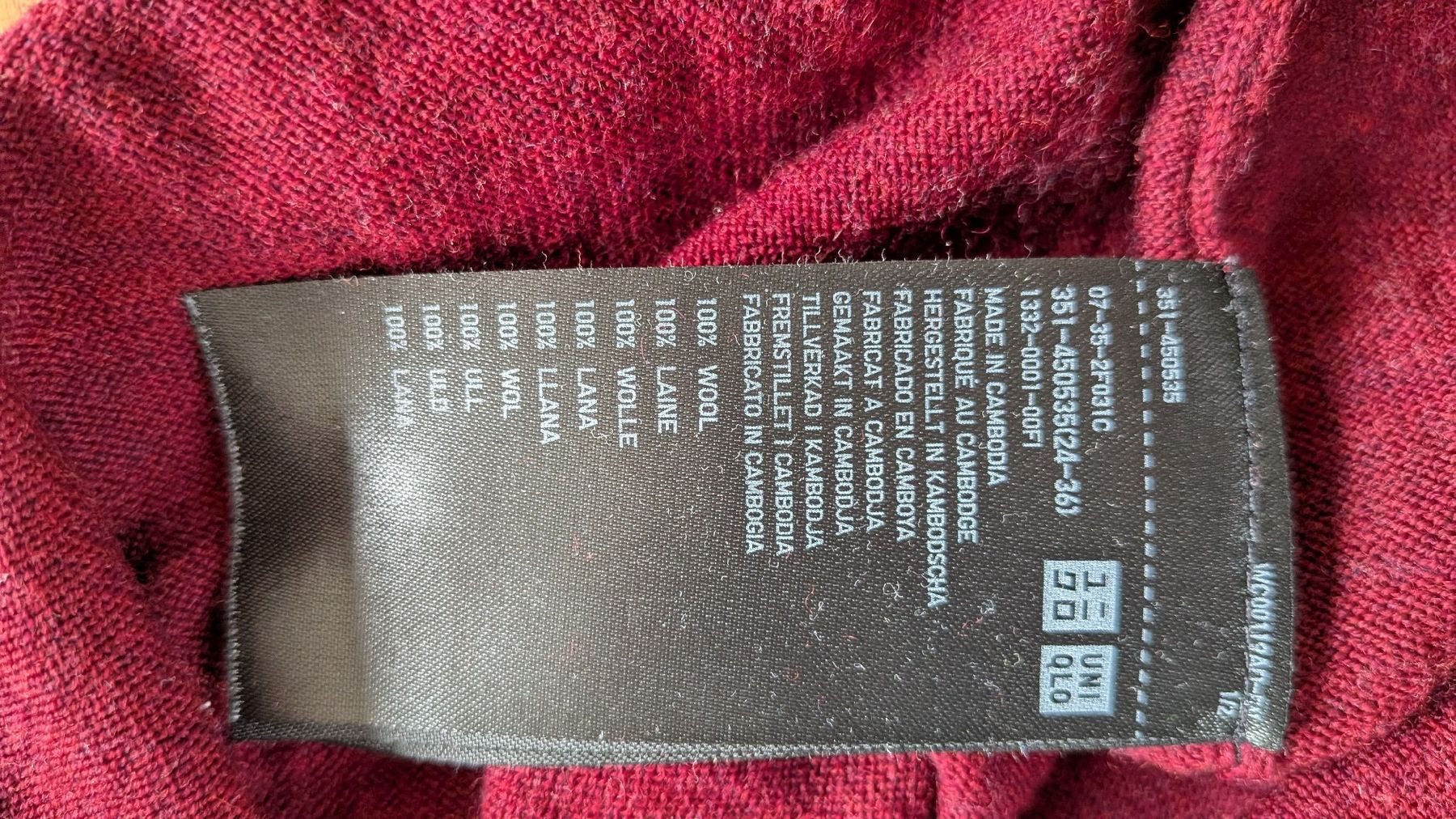 Uniqlo Maglioni & Felpe: Uniqlo Wollpulli Burgunderrot – Usato da Zürich venduto da broedl 4
