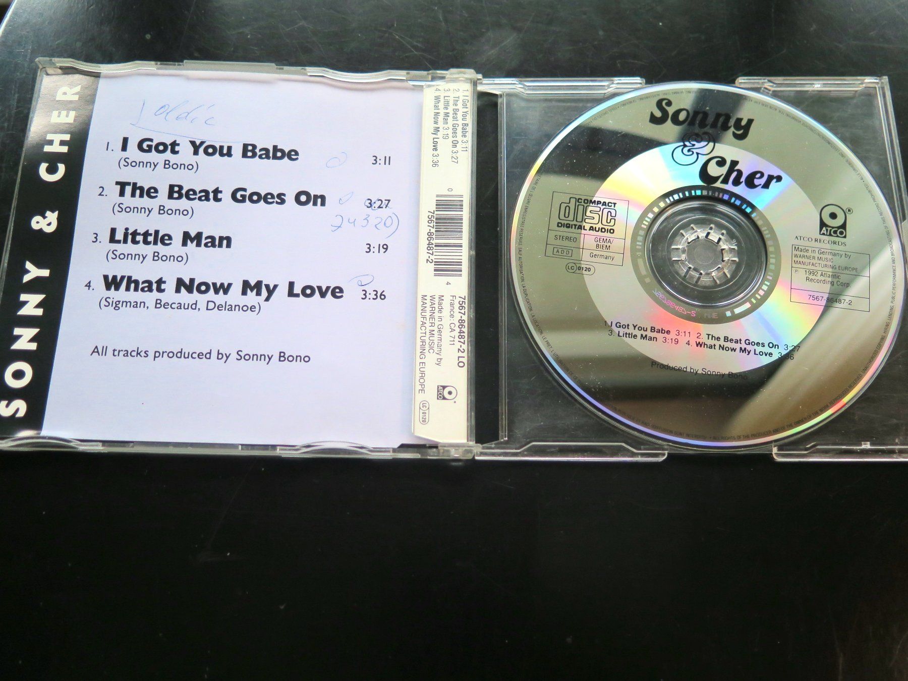 CD: CD-S SONNY & CHER: I got you babe, 1992, 4 tracks – Usato da Bern venduto da Balzamico 1