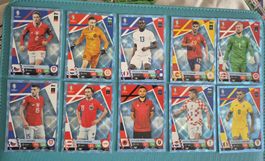 Cartes football Topps Euro 2020 lot 11 cartes parallèles 
