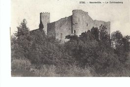 Neuveville BE, le Schlossberg 1910, Burg ob Neuenstadt