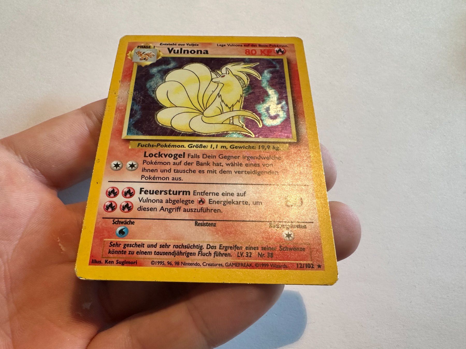 Pokémon Carte collezionabili: Vulnona holo Basis Set DE – Usato da Hagendorn venduto da Pokecollectorch 2