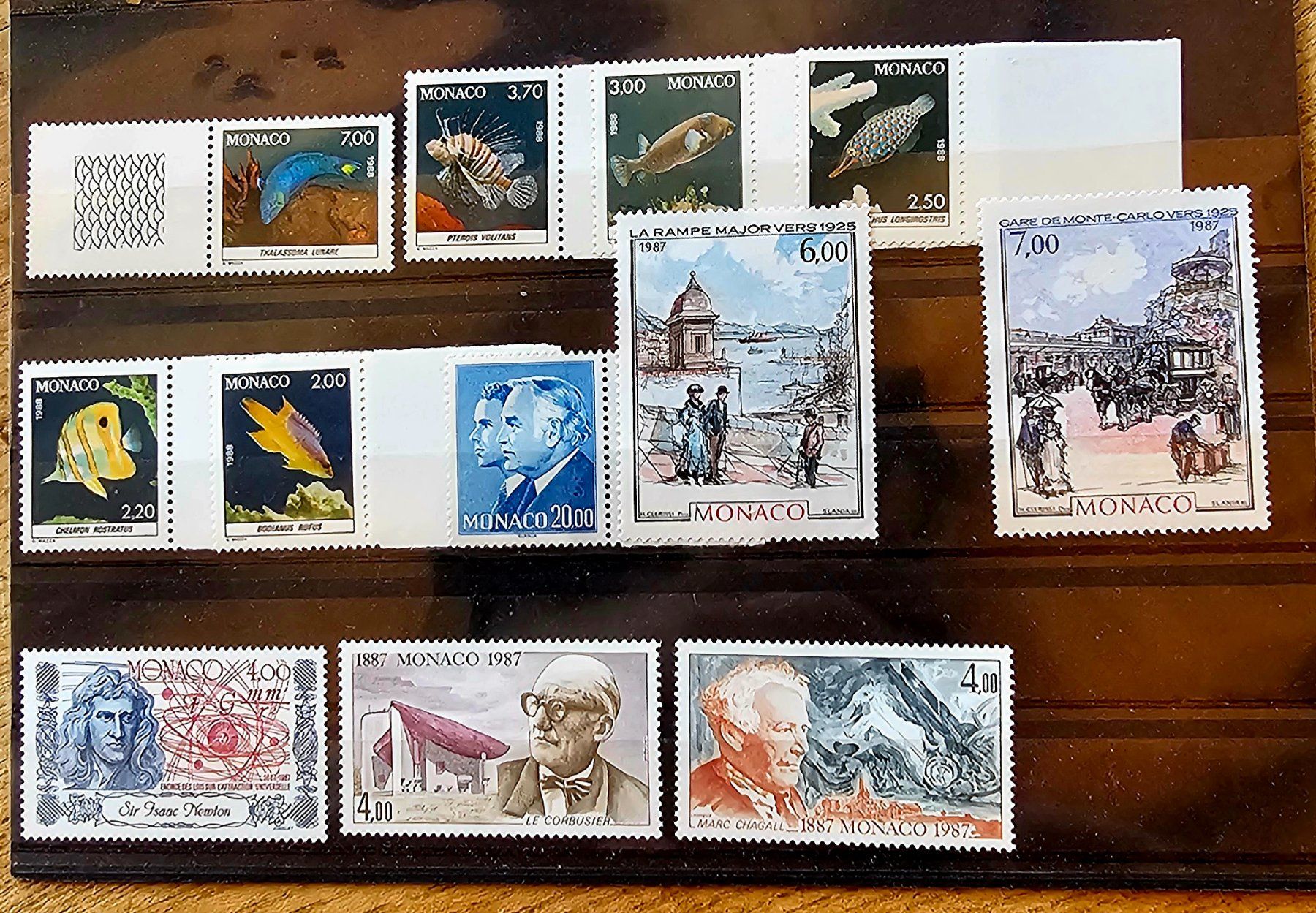 Tutti i francobolli: MONACO timbres neufs ** ~1987-88 – Nuovo (secondo la descrizione) da Les Valettes venduto da Nuba1