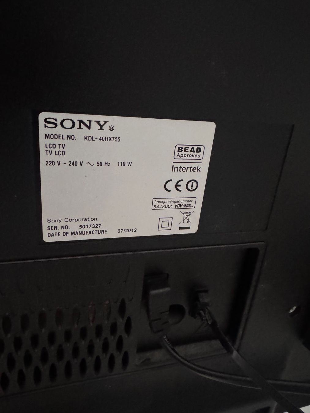 Televisori: Sony Bravia – Usato da Ostermundigen venduto da ric_nsc8 1