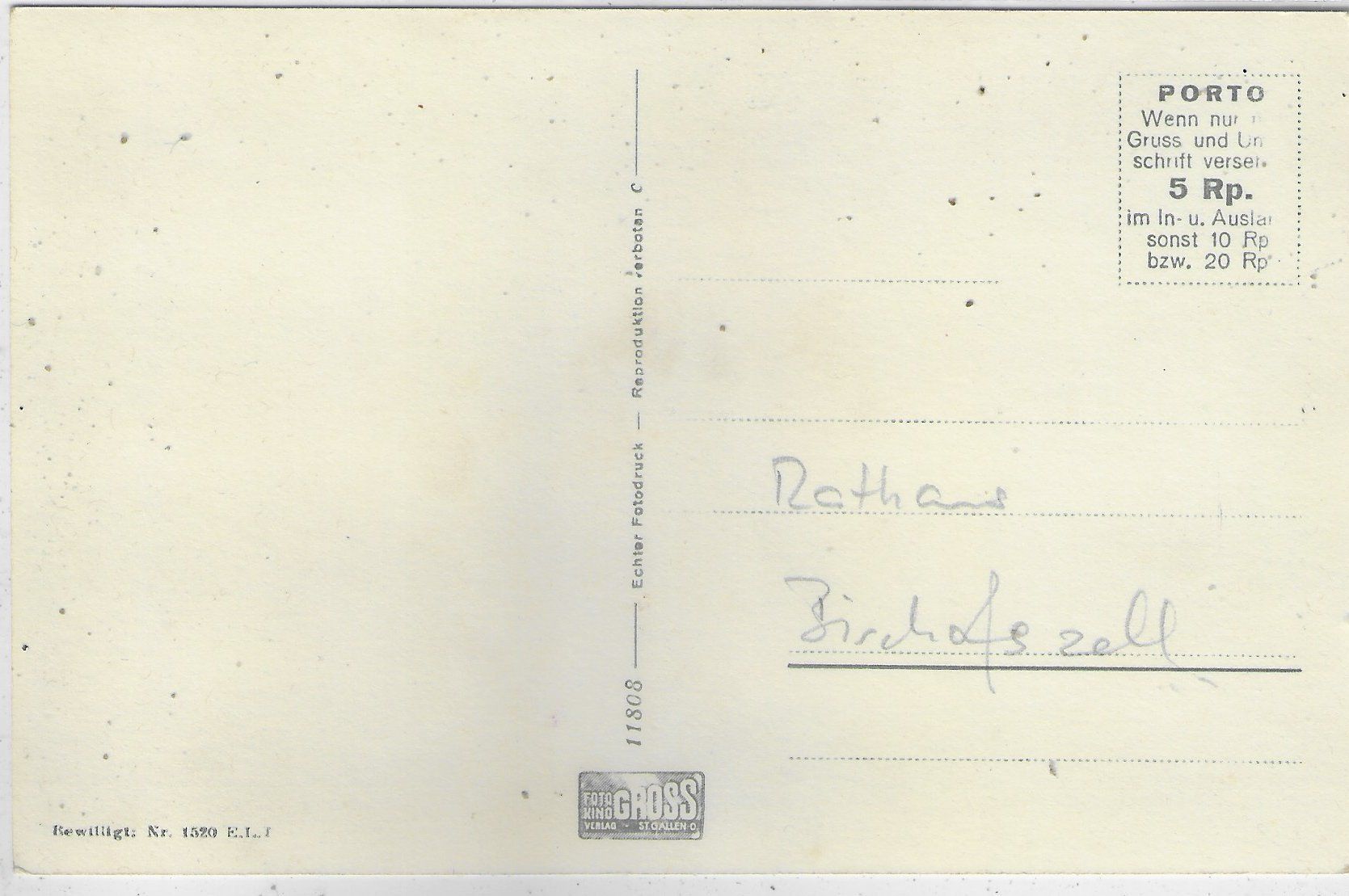 Cartoline postali: Bischofszell - Rathaus – Usato da Ettingen venduto da Kartenplanet 1