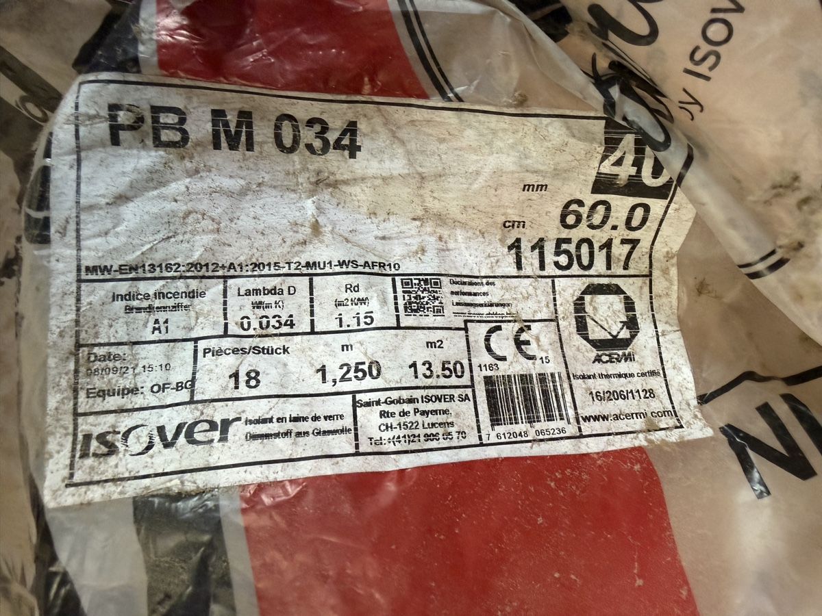 Materiale di riempimento: Dämmmaterial Flumroc und Isover gemischt  – Nuovo (secondo la descrizione) da Bubikon venduto da Simbeli 2