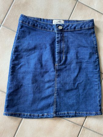 Denim Skirt Blue Size EUR 36 Tally Weijl