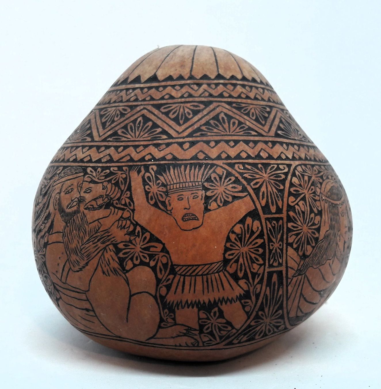 Alle Dekorationen: calebasse gravée Pérou Andes Inca + poupée folklo Peru – Gebraucht aus Tavannes von Brocashop 3