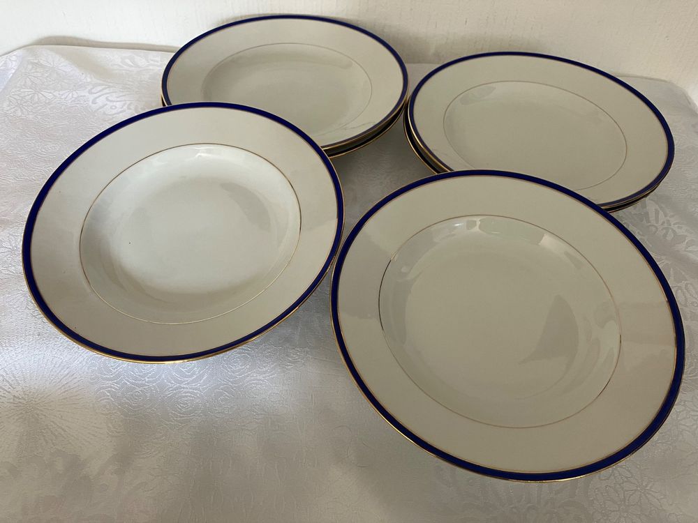 Assiette à Soupe Royal Copenhagen White Fluted - Porcelaine Blanche 21 Cm - Passe Au Lave-vaisselle