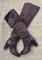 STIEFEL FRANCO RUSSO NAPOLI 36 OVERKNEES LEDER BOOTS SCHUHE