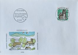DM 1990 FDC ohne TAB mit ET VOLL RAR!! für 1.--