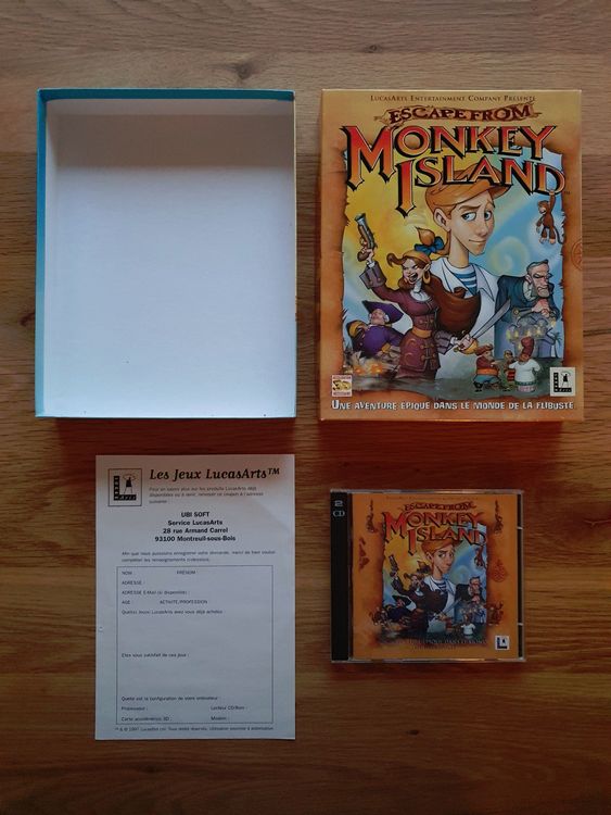 Jeu PC big box LUCASART HEROES COMPILATION : MONKEY ISLAND 2 + INDIANA