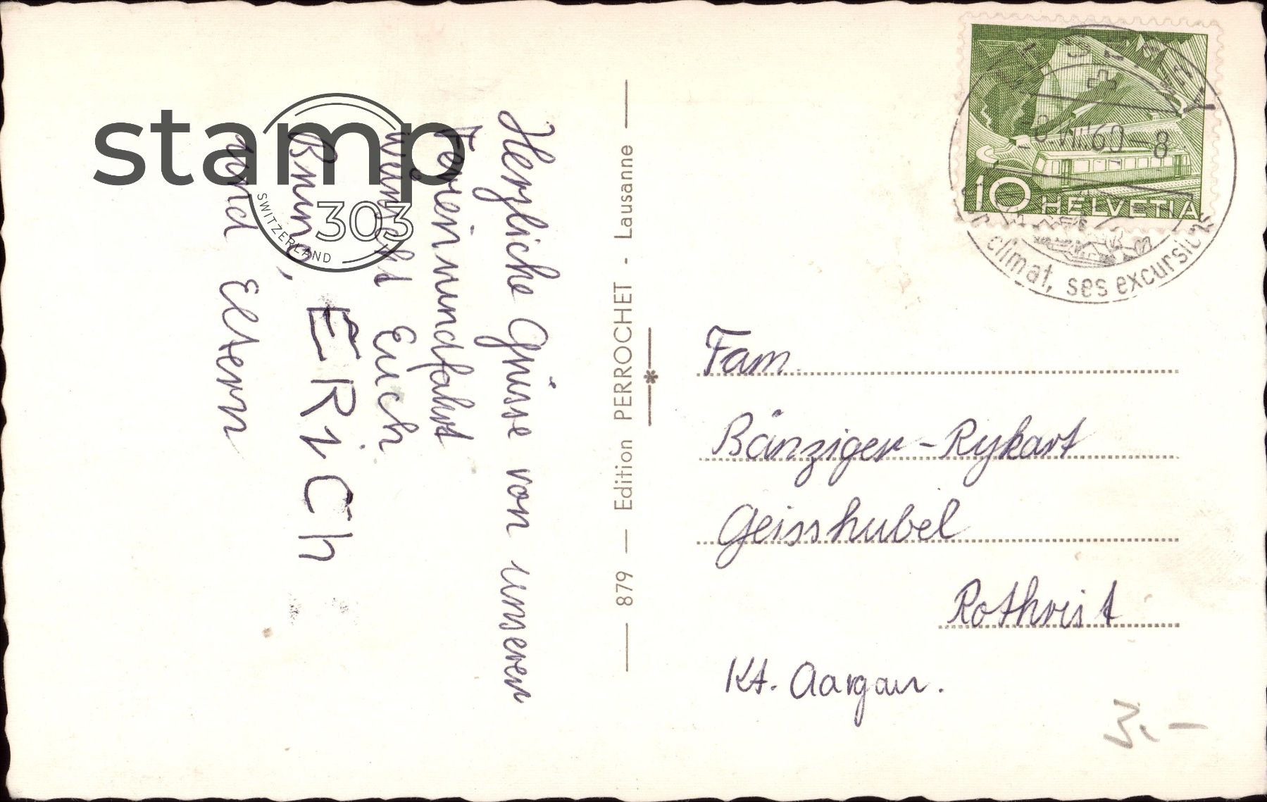 Ansichtskarten: 1960 AK Le Sépey – Gebraucht aus Eggersriet von stamp303 1