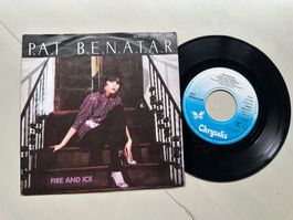 PAT BENATAR rare Single 80's Top Kult Fire and ice Top