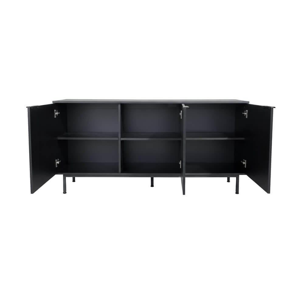 Cassettiere: Sideboard 154x42x73cm NALA - Schwarz – Nuovo e nell'imballaggio originale da Wallenwil venduto da toesstal-vertrieb 5