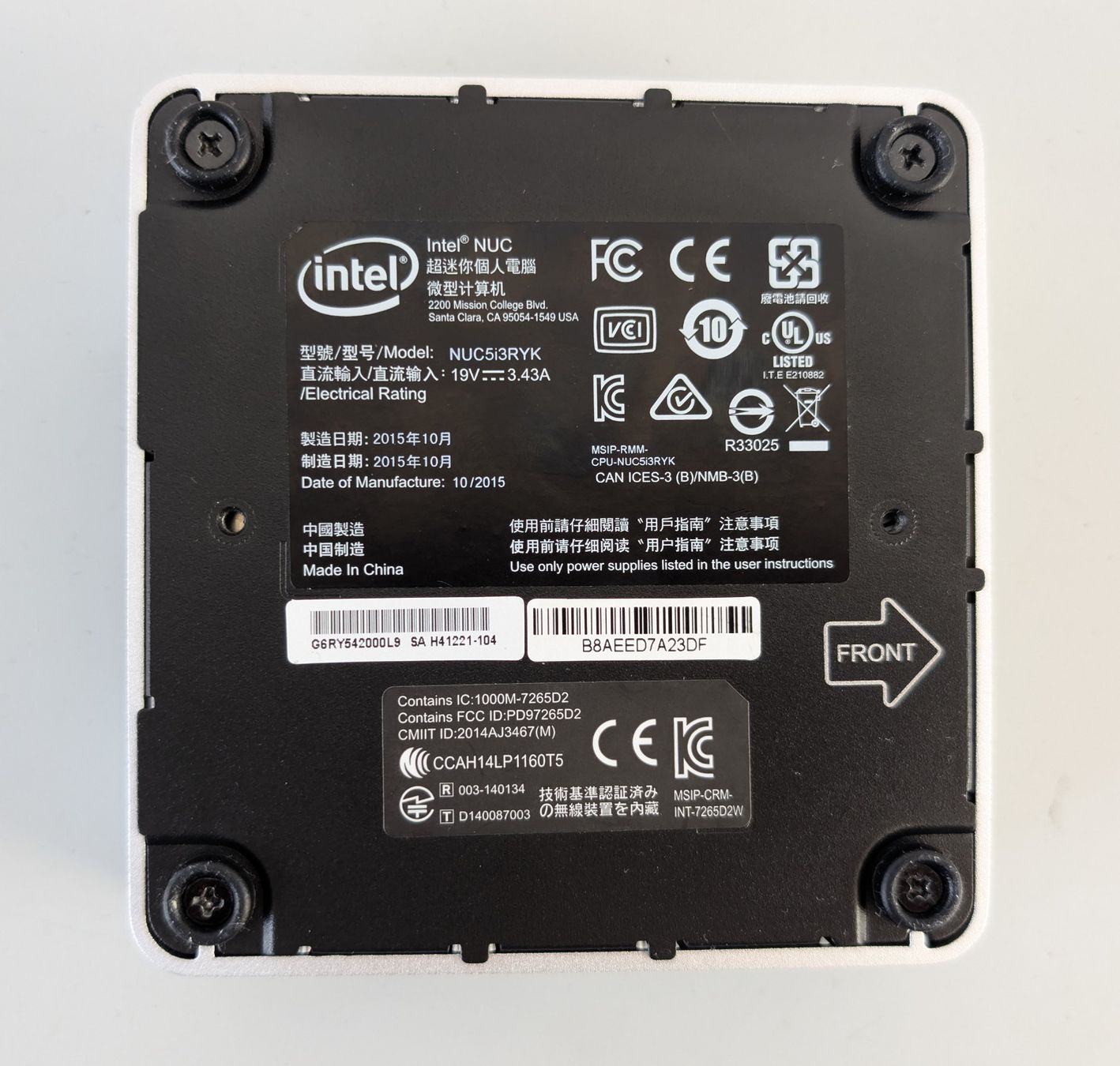 Intel PCs: Intel NUC Kit NUC5i3RYK – Gebraucht aus Dietlikon von ComdatAG 3