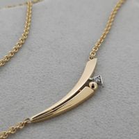 Exquisites Collier in 750 Gelb- und Weissgold