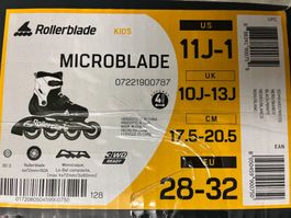 Kinder Rollerblades Microblade (Gr. 28-32) verstellbar Box