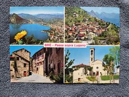 Brè Lugano 1980 Ansichtskarte Postkarte gelaufen mit Marke