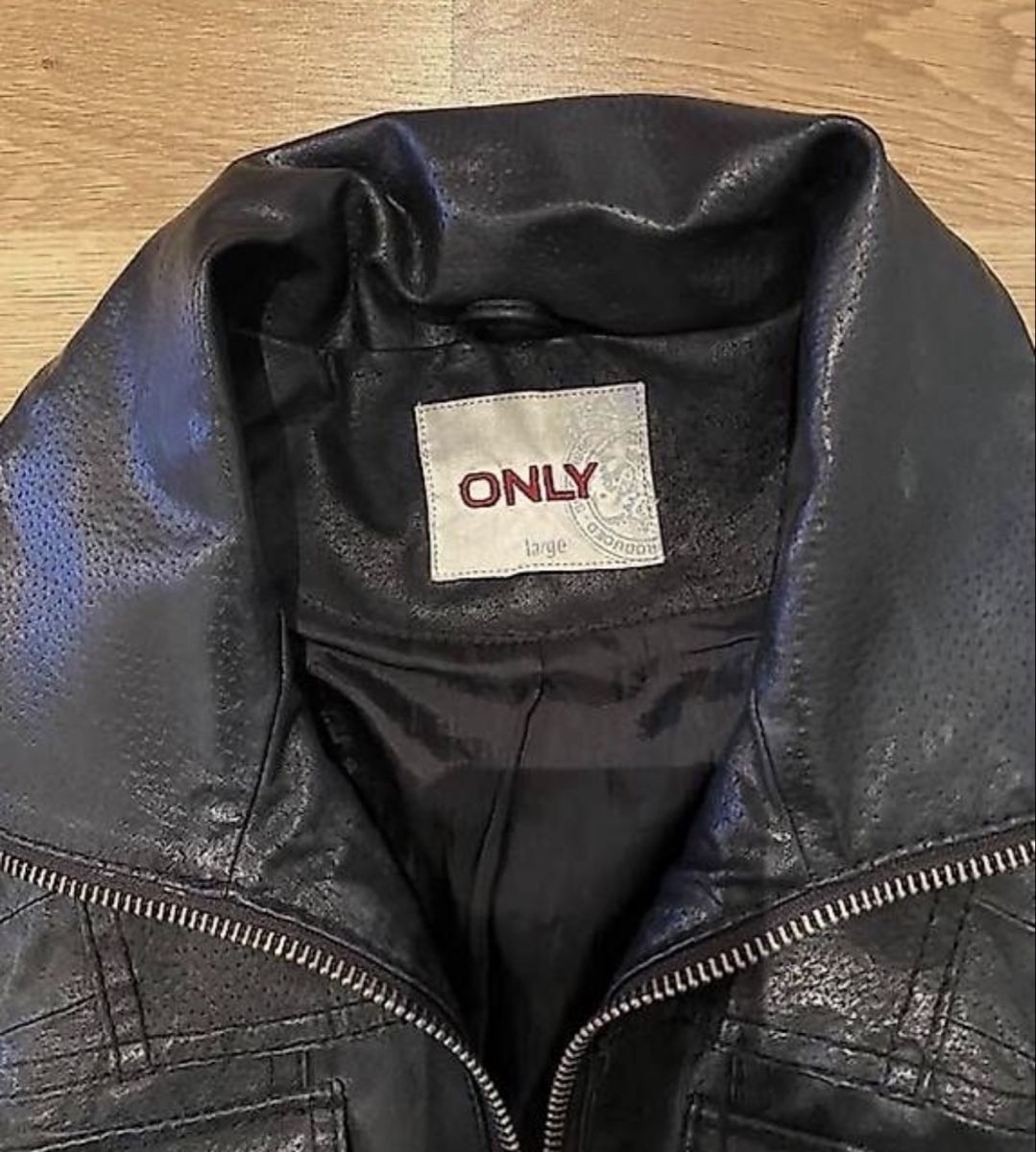 Only Giacche: Lederjacke von Only, Grösse L, schwarz – Usato da Erlinsbach SO venduto da hallon480 3