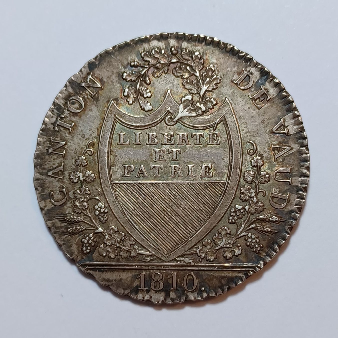 Tutti le monete: 20 Batzen 1810 Waadt – Usato da Pfäffikon ZH venduto da Schweizer_Muenzen