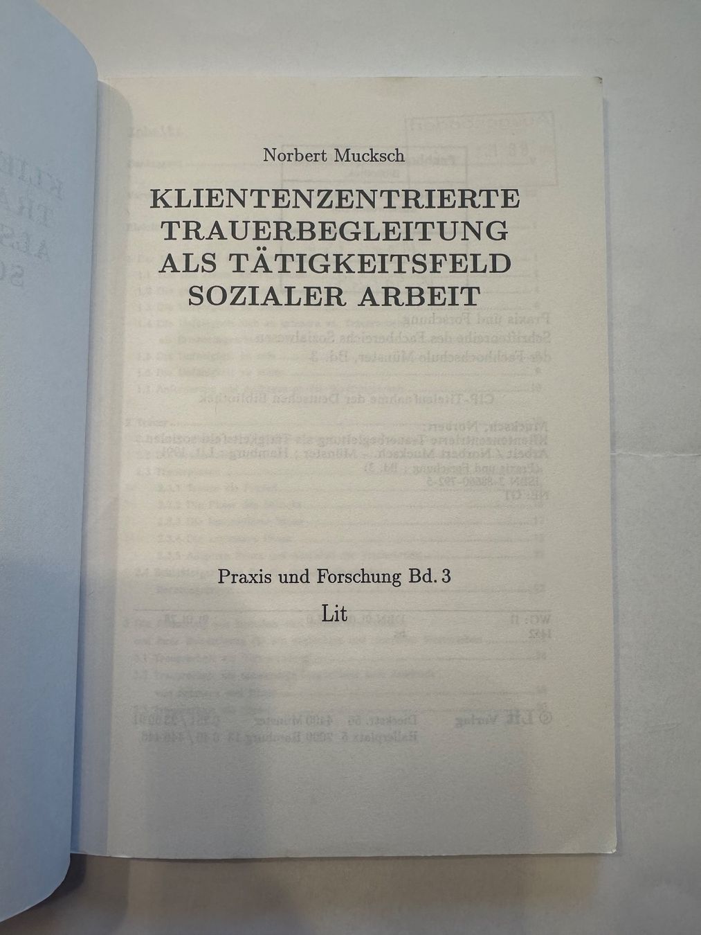 Libri: Klientenzentrierte Trauerbegleitung (Norbert Mucksch) – Usato da Boll venduto da Ha-Se 2