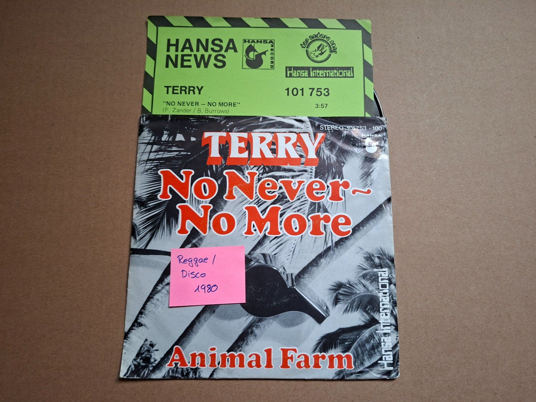 Dischi in vinile: TERRY No Never - No More 1980 101 753 Reggae Disco – Usato da Burg AG venduto da ..machine_rec..