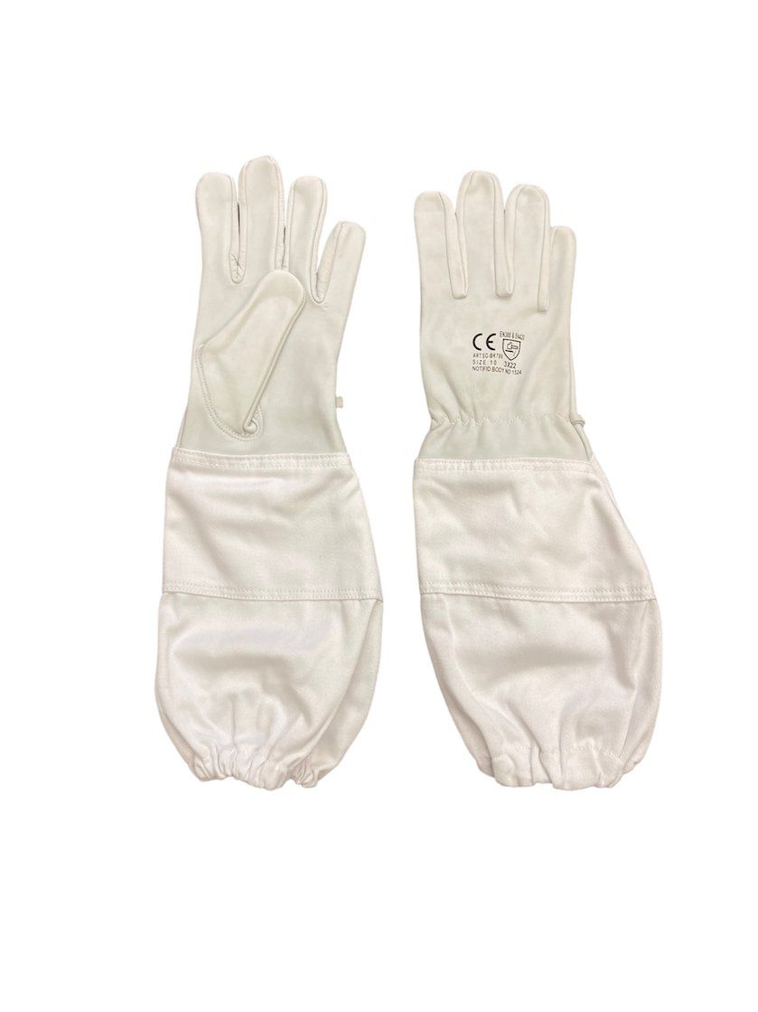 Guanti & manicotti: Imker Handschuhe Leder – Nuovo e nell'imballaggio originale da Trimmis venduto da Imkerwelt_Chur 1