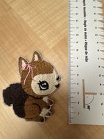 Süsses Eichhörnchen Bügelbild Aufnäher Patch DIY Kinder