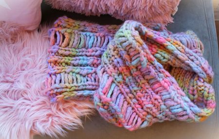 Schal 🎀 Regenbogen Loop Halswärmer Oversize