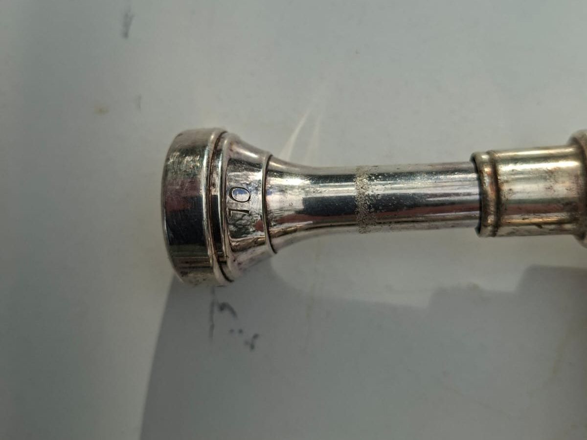 Strumenti musicali: Antike Posaune versilbert – Usato da Trimbach venduto da stillik 2