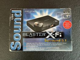 Carte son externe 5.1 Soundblaster X-fi - Fonctionne parfait