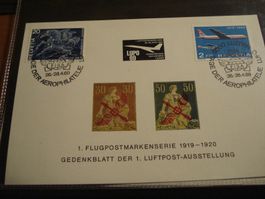Vignettenblock LUPO 69, Luzern 1969, mit Briefmarken