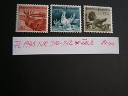 1945 JAGDSERIE, POSTFRISCH* MIT FALZ