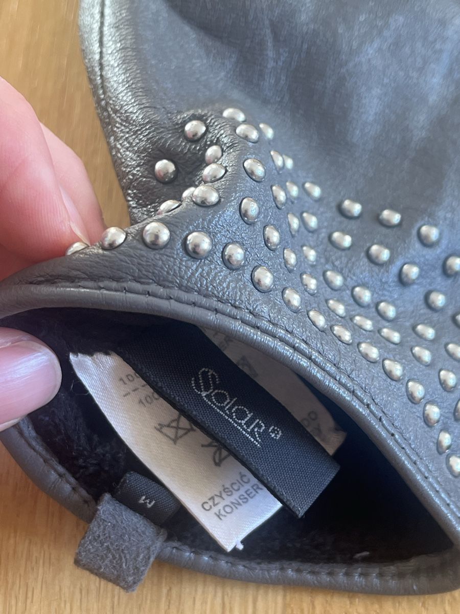 Guanti & manicotti: Grey Leather Gloves  - Size M - Leder Handschuhe – Nuovo (secondo la descrizione) da Zürich venduto da jul_v85x 2