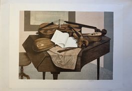 Rolf Gfeller Orig.Farblitografie handsig.  Nr. 76x57cm