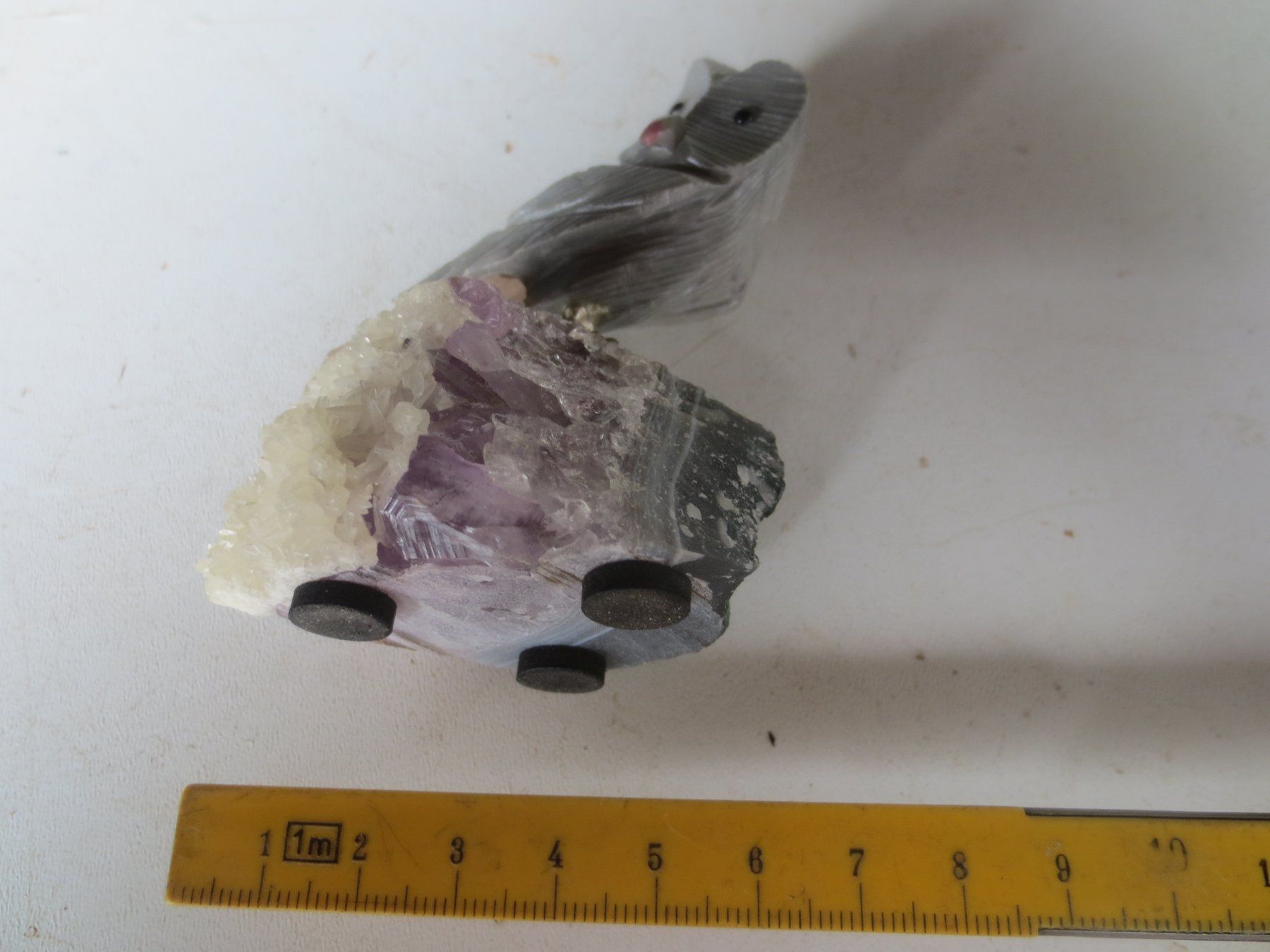 Mineralien & Heilsteine: Amethyst Eule 2 – Gebraucht aus Weier im Emmental von waefler03 3