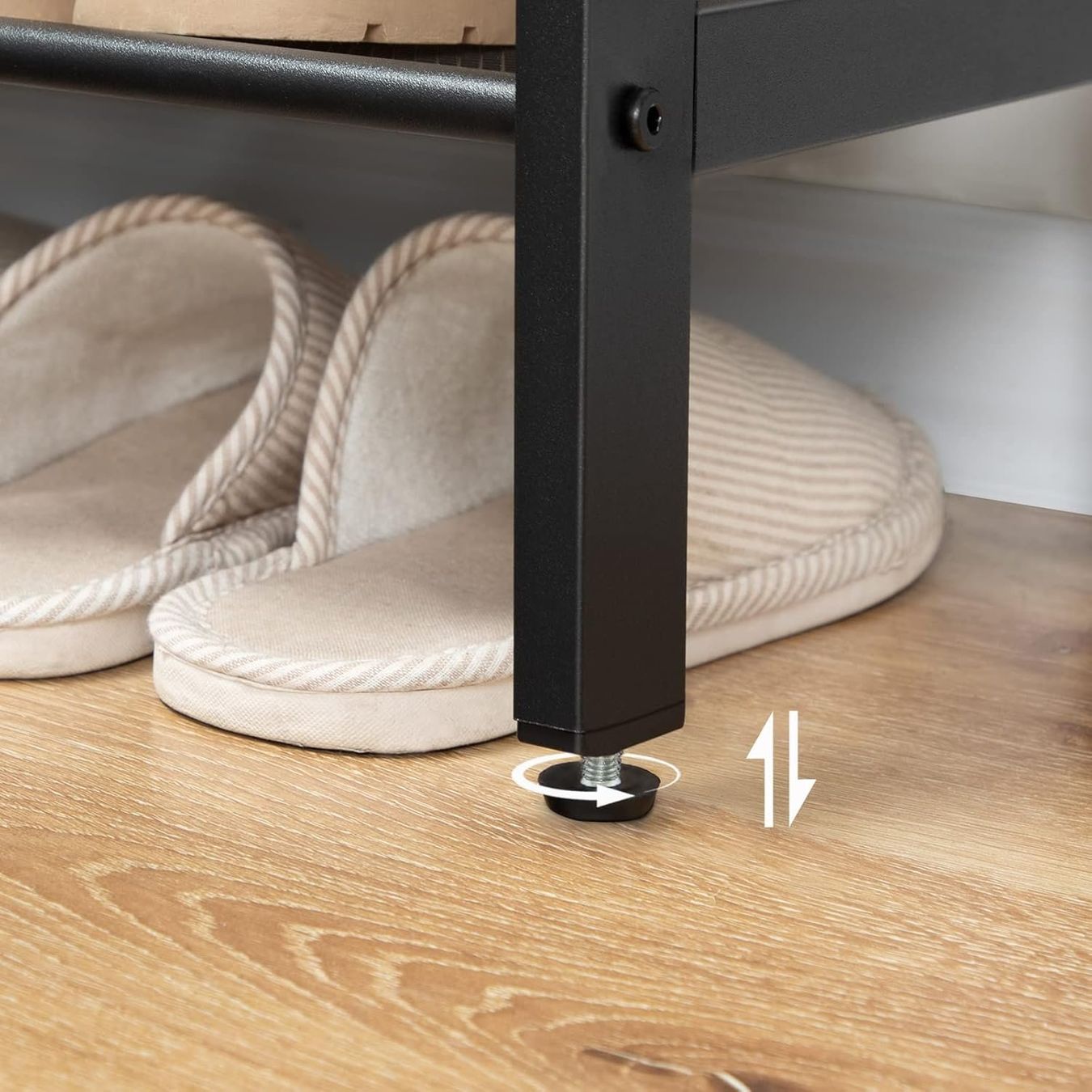 Scaffali: Schuhregal 5 Ebenen Schuhständer Metallregal Flur Holz – Nuovo e nell'imballaggio originale da Schaffhausen venduto da AllesMussRaus90 7