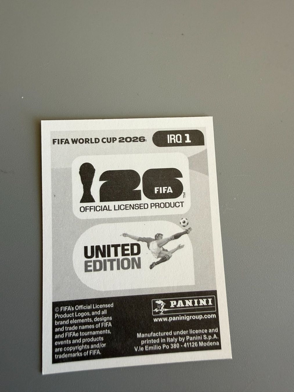 Panini Carte collezionabili: Panini Iraq Wappen IRQ1 – Usato da Liebefeld venduto da Ronaldo-1996 1