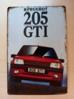 Peugeot 205 GTI Blechschild