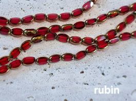 Glasperlen mit Goldrand - DIY, Schmuck, Handarbeit, Kreativ