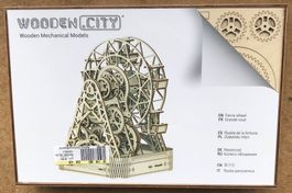 WOODEN MECHANICAL HOLZMODELL RIESENRAD NEU & ORIGINALVERPACK