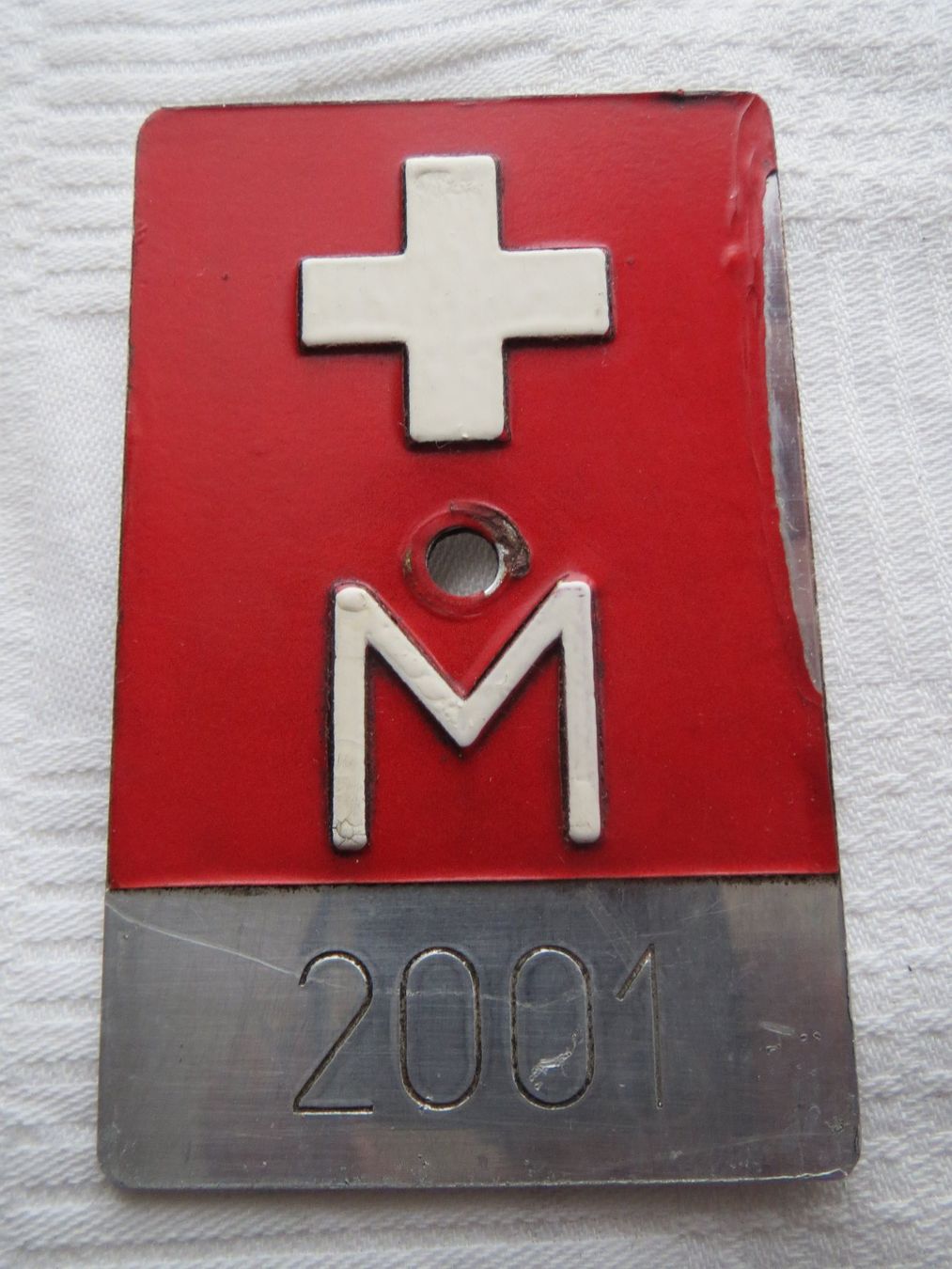 Schweizer Armee Insegne: Kennzeichen, Armeevelo, CH-Armee, 2001, Militär – Usato da Bettlach venduto da Pazan75